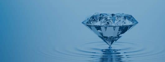 Diamond On The Water with a blue filter