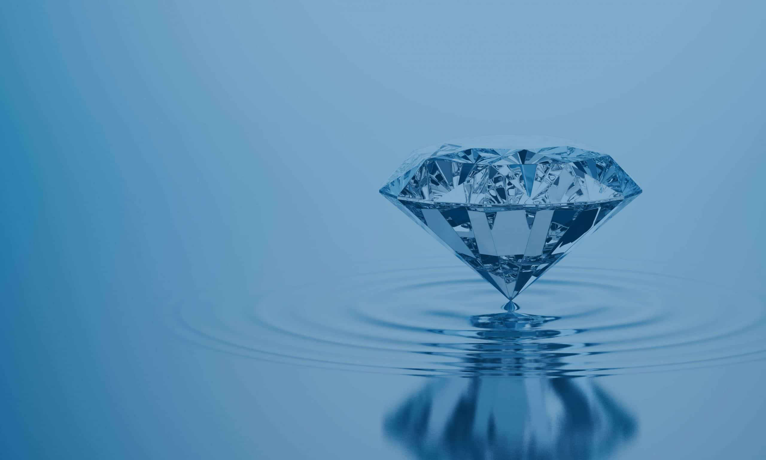 Diamond On The Water with a blue filter